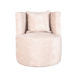 1Fauteuil Evy 65cm Naturel Velours Voorkant