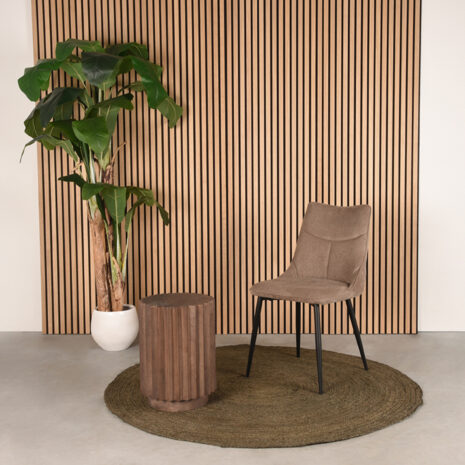 sfeerfoto Mangohouten Bijzettafel Novan - Espresso