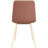 Eettafelstoel Nino - Terra kleur- Boucle met witte poten - voordelig