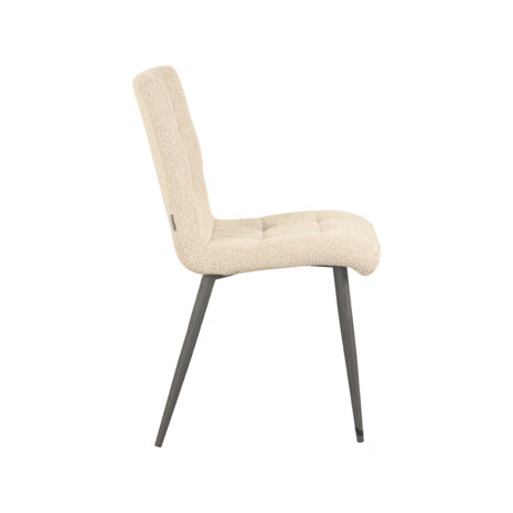 Boucle Eettafelstoel Sam - Zand Boucle achterkant