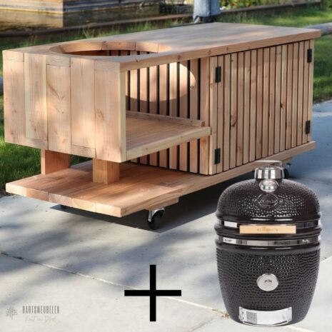 Douglas buitenkeuken met latjes Yakiniku Large kamado Douglas buitenkeuken met latjes + Yakiniku Large kamado