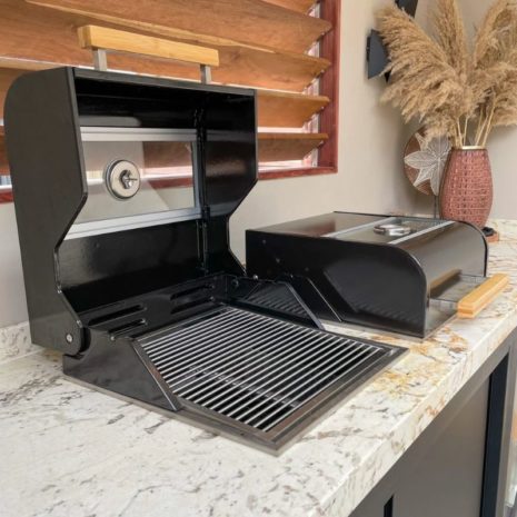 Roasting hood - OneQ - deksel op de flame of glow