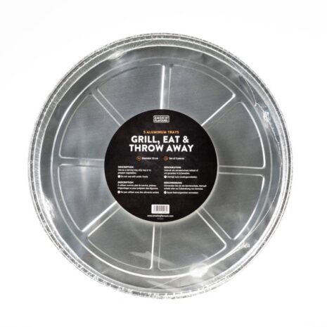 Wegwerp Druippan Rond Aluminium 5stuks - Smokin Flavours