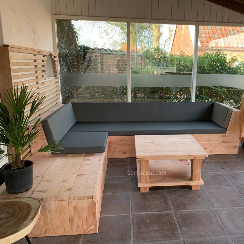 douglas hoekbank voor de tuin met uitloop lounge douglas hoekbank voor de tuin met uitloop lounge