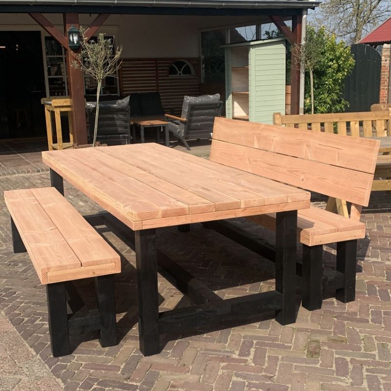 douglas houten tuintafel set vigo