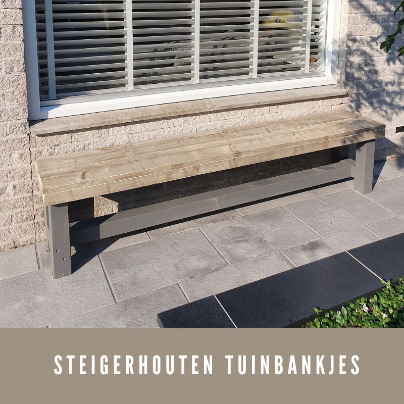 steigerhouten tuinbankjes