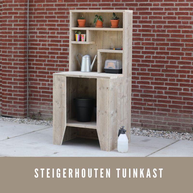 steigerhouten tuinkast