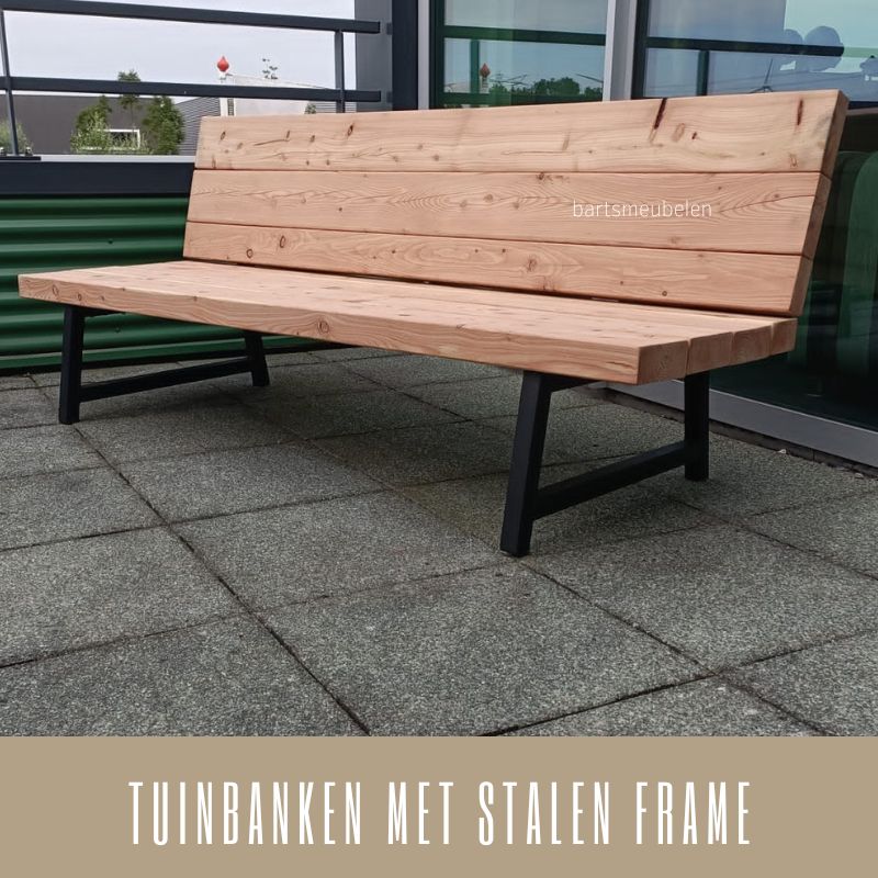tuinbanken met stalen frame tuinbanken met stalen frame