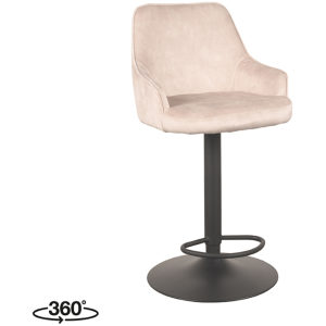 Barkruk Fender Naturel Velours 40x42x92-113 cm