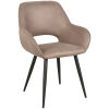 0Eetkamerstoel Fer 58x57x87 Cm Micro Suede Taupe Perspectief 0Eetkamerstoel Fer 58x57x87 Cm Micro Suede Taupe Perspectief