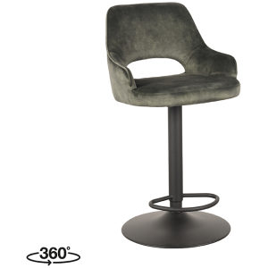 Barkruk Fer Hunter Velours