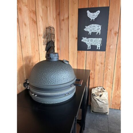 Tuinposter BBQ - Kip, Varken, Koe sfeerfoto