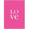 Tuinposter Love Ziezo Roze Tuinposter Love - Gewoon Ziezo 50x70cm