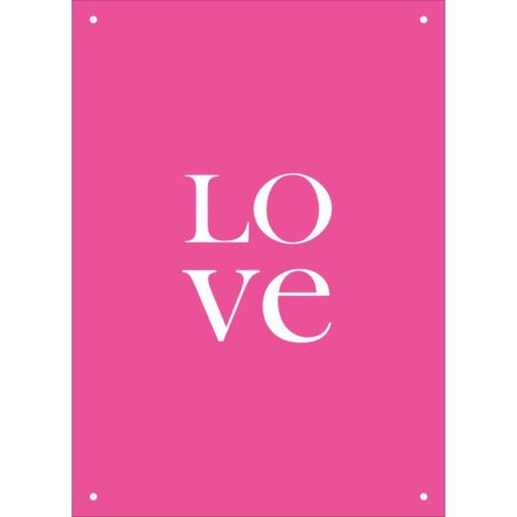 Tuinposter Love Ziezo Roze Tuinposter Love - Gewoon Ziezo 50x70cm