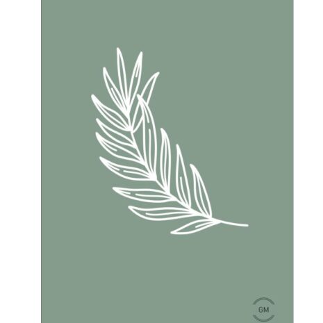Tuinposter leaf green Tuinposter - leaf green