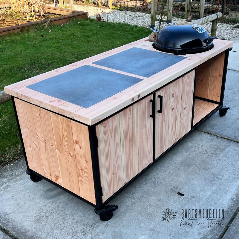 douglas buitenkeuken weber master touch met keramische tegels