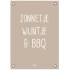 tuinposter zonnetje wijntje en bbq tuinposter zonnetje wijntje en bbq