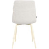 2Eetkamerstoel Nino 54x45x89 Cm Touch Champagne Achterkant