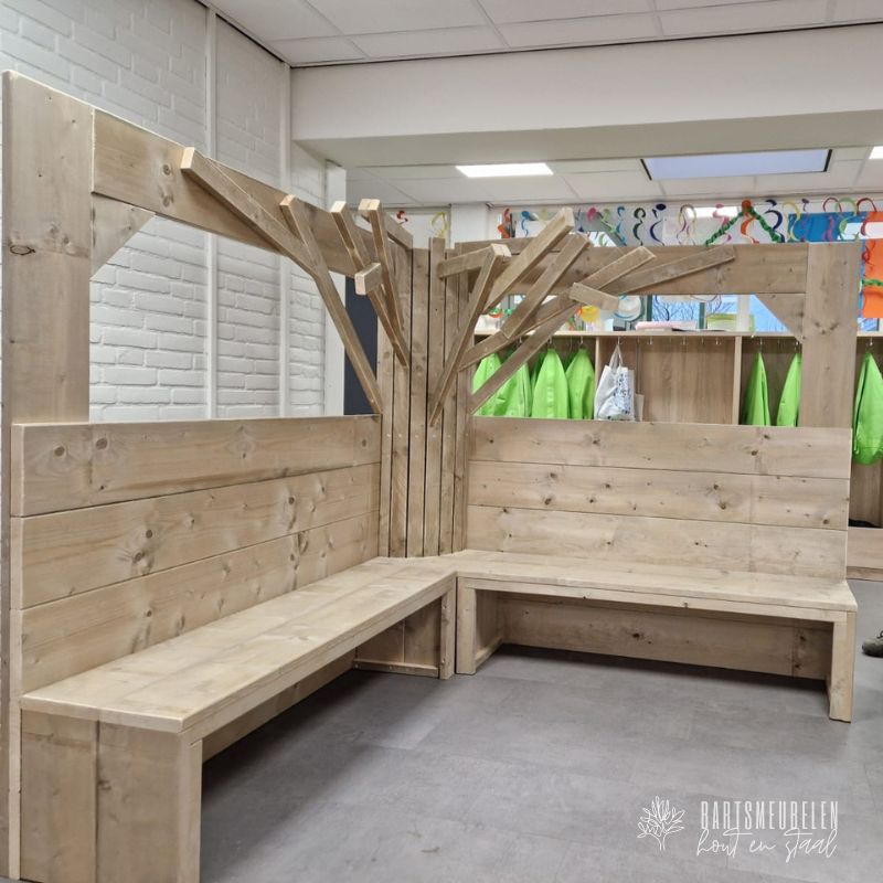 Boomhut speelhoek van steigerhout zonder de opberglades
Boomhut speelhoek van steigerhout zonder de opberglades