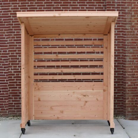 vooraanzicht Buitenkeuken Overkapping Douglas - Bouwpakket 1