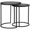 0Salontafel Set Pair Zwart Metaal 40x40x45 cm Detail 0Salontafel Set Pair Zwart Metaal 40x40x45 cm Detail