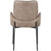 2Eetkamerstoel Joni 55x60x86 Cm Taupe Micro Suede Achterkant