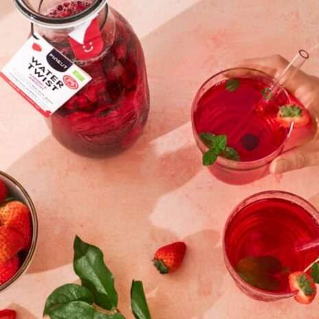 watertwist karaf aardbei bibiscus biooo