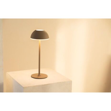 draadloze beige tafellamp