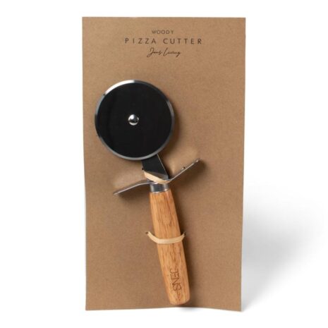 houten pizza snijder