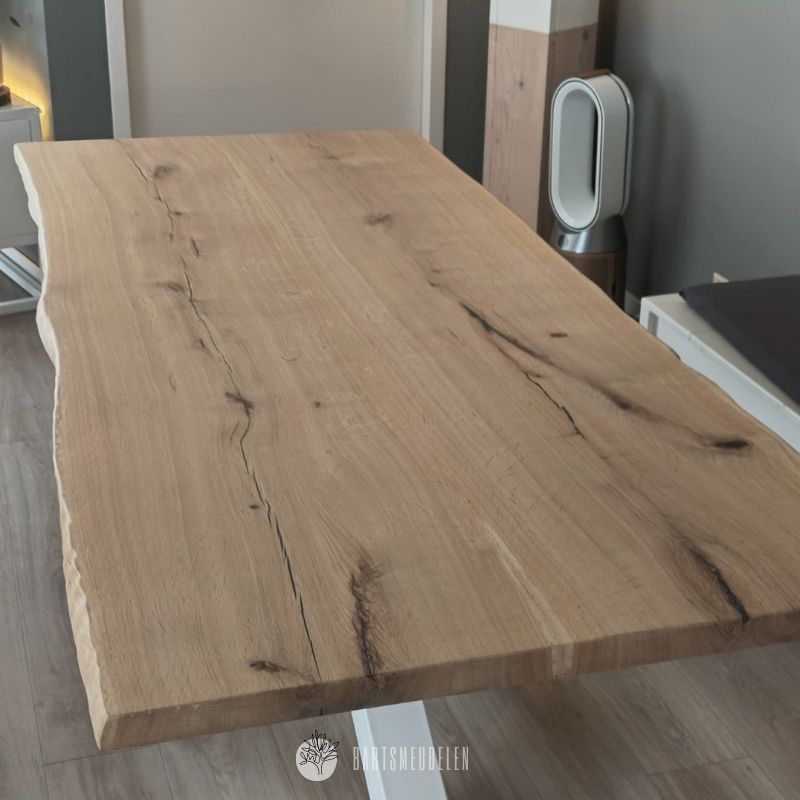 eikenhouten boomstamblad donker gestopt met ultra matte coating