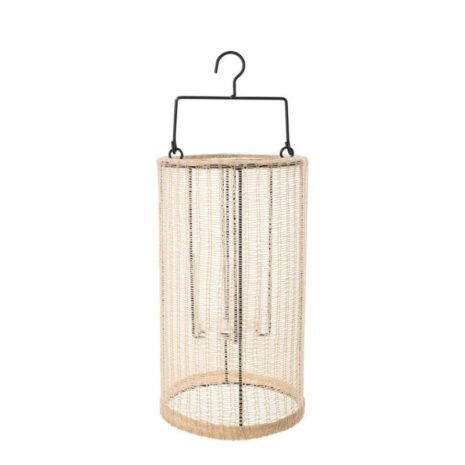 Geweven Lantaarn Indy Large Zand – Jens Living
