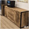 Gebrand eiken dressoir Oud Gastel Gebrand eiken dressoir Oud-Gastel