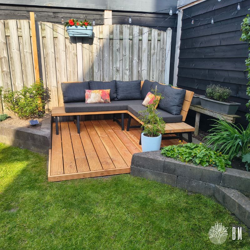 Douglas Loungebank met Zwart frame Douglas Loungebank met Zwart frame