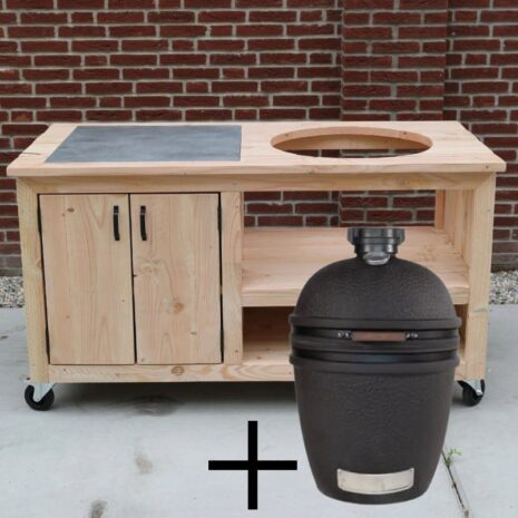 Buitenkeuken kamado douglas met tegel the bastard urban large