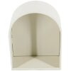 Metalen wandkastje open boog Zandkleurig Metalen wandkastje open boog - Zandkleurig