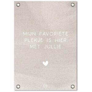 Tuinposter favoriete plekje texture 59cm x 84cm