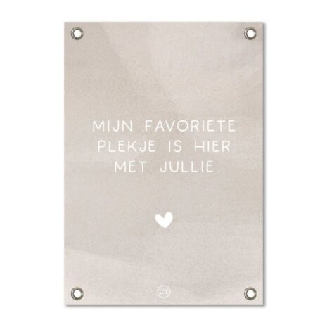 Tuinposter favoriete plekje texture 59cm x 84cm