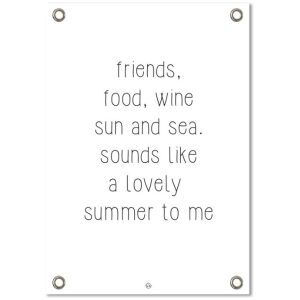 Tuinposter friends food wit wit 59cm x 84cm
