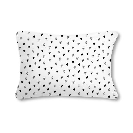 Wit buitenkussen – gedicht ‘Een glas in mijn hand, voeten in ’t zand…’ – 50x30 cm Zoedt