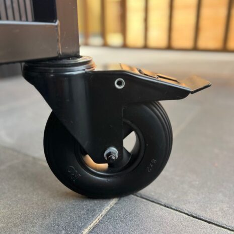 wielen kamado trolley eikenhout