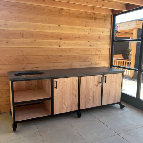 Moderne Impala graniet Buitenkeuken Douglas