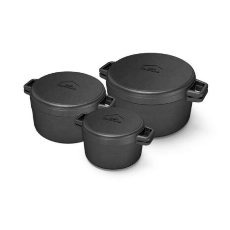 The bastard Dutch Oven & Griddle compact, medium en large