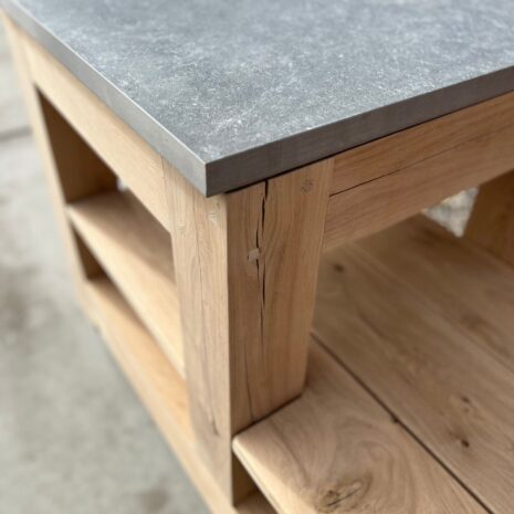 eiken buitenkeuken met keramische blad