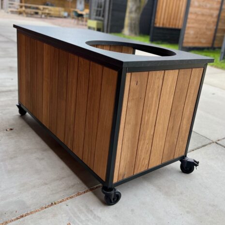 Buitenkeuken Fraké Compact met zwart granieten blad Showtuin