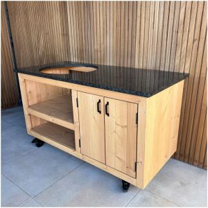 Douglas Buitenkeuken met granieten blad impala natuursteen