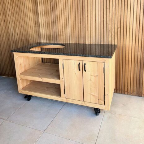 Douglas Buitenkeuken met natuurstenen granieten blad impala