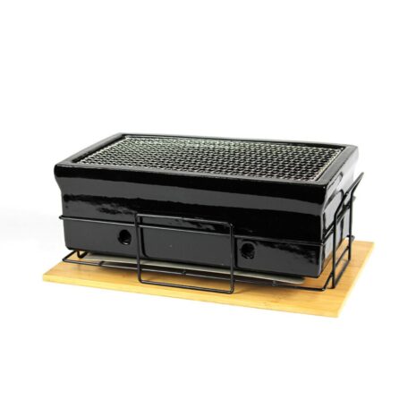 YAKINIKU MEDIUM Rectangular Shichirin _ Konro & Yakitori grill - black edition