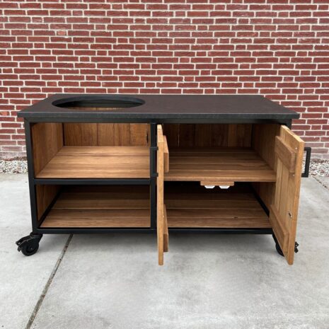 opbergruimte Buitenkeuken Fraké Compact met zwart granieten blad