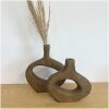Houten donut vaas small