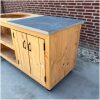 Opbergruimte kamado tafel Douglas 150x70 voorraad Opbergruimte kamado tafel Douglas 150x70 voorraad
